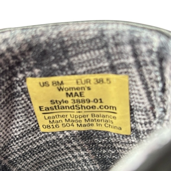 Eastland Mae Black Leather Clog Mule Shoe Sz 8 Style 3889-01 Slip On Comfort NEW - Picture 9 of 10